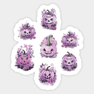 Hello pumpkin fall mauve pink design for Women Pumpkin spice Sticker